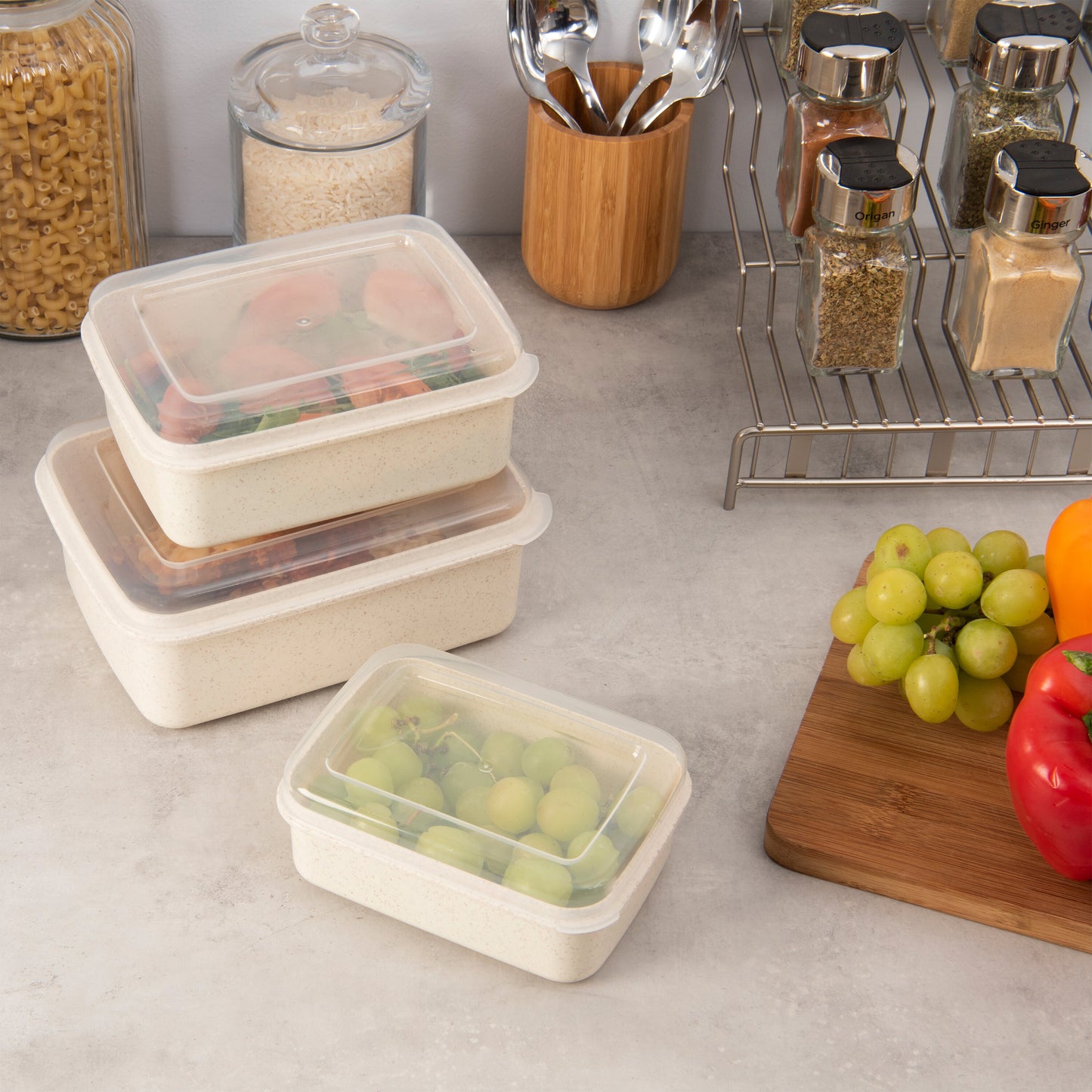 3 Container Food Storage Set