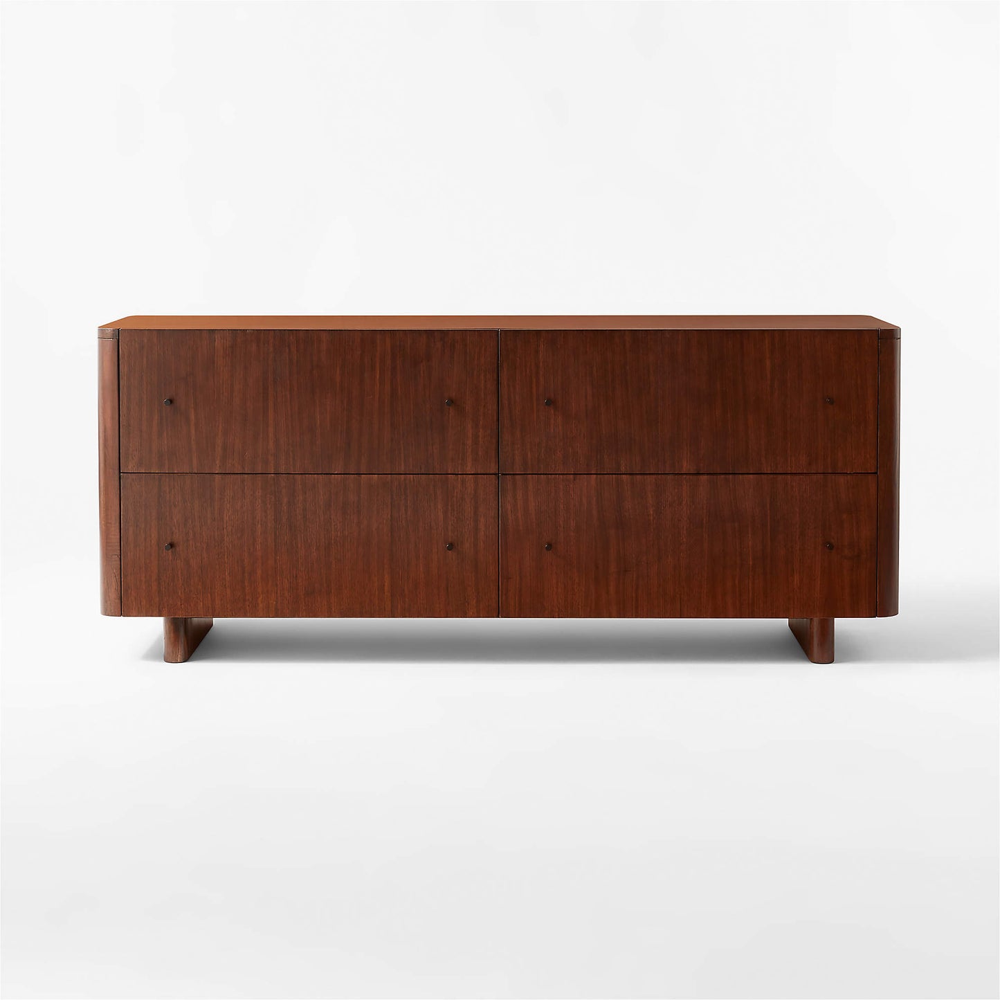 Andora Low 4-Drawer Wood Dresser