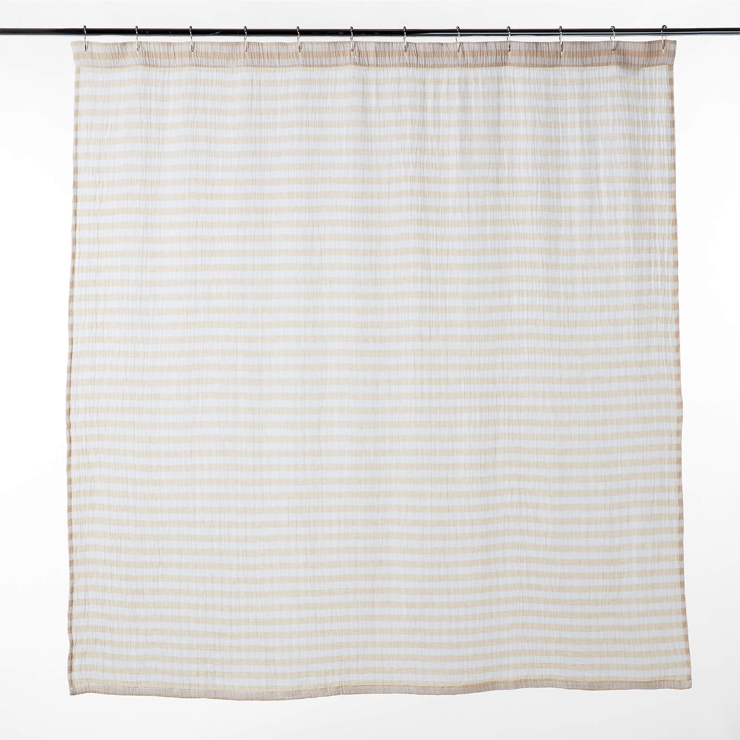 Maren Organic Cotton Striped Shower Curtain 72"
