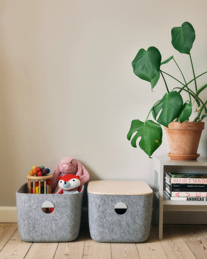 Large Felt Storage Bins - Set of 2