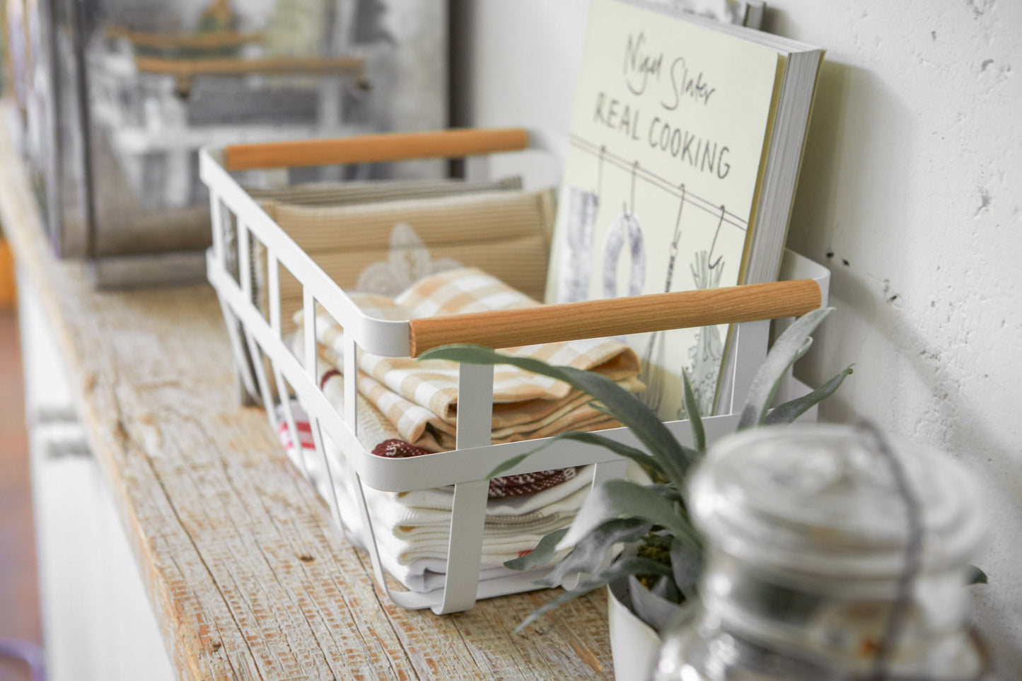 Storage Basket - Steel + Wood