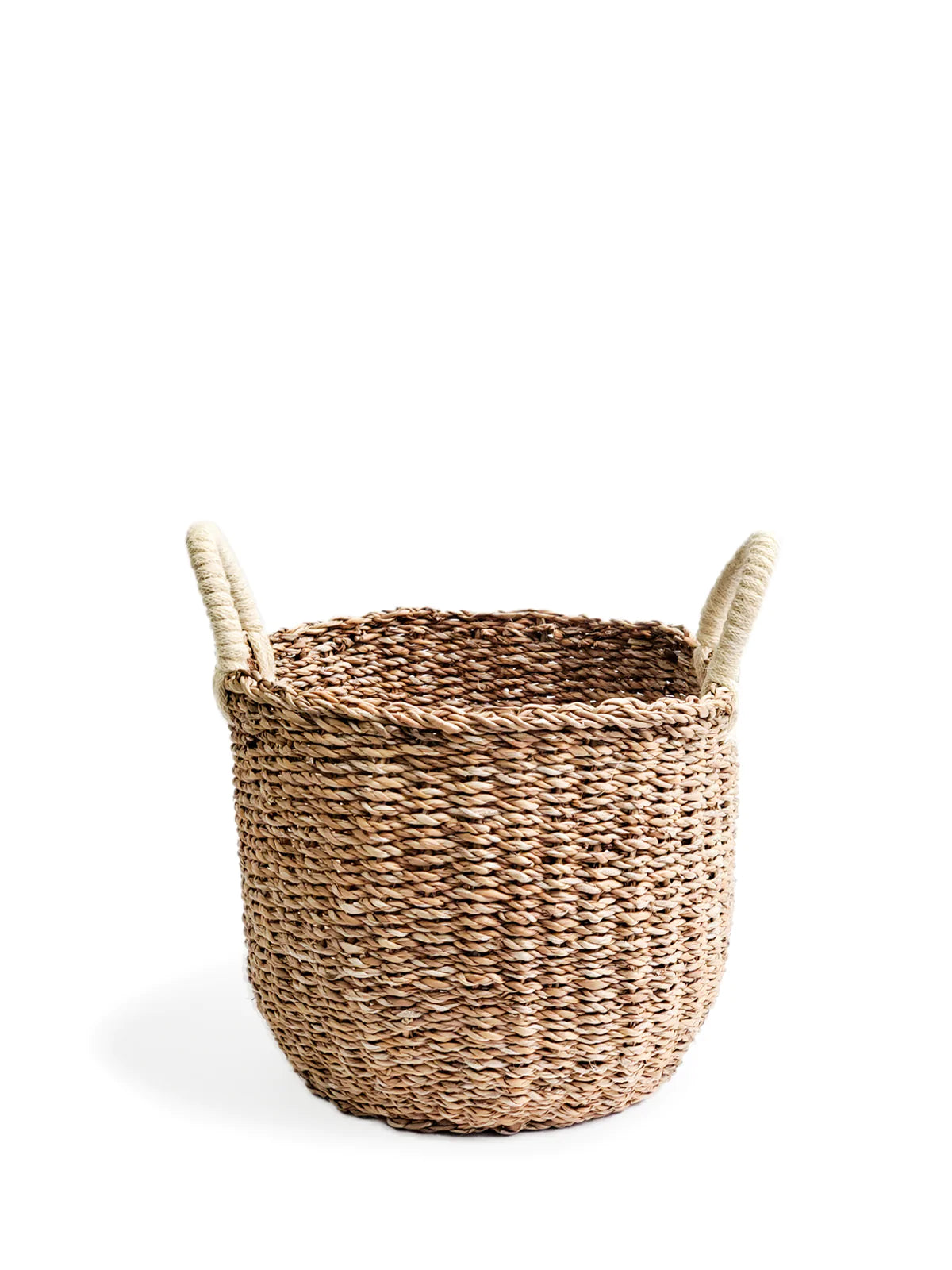 Savar Basket with White Handle