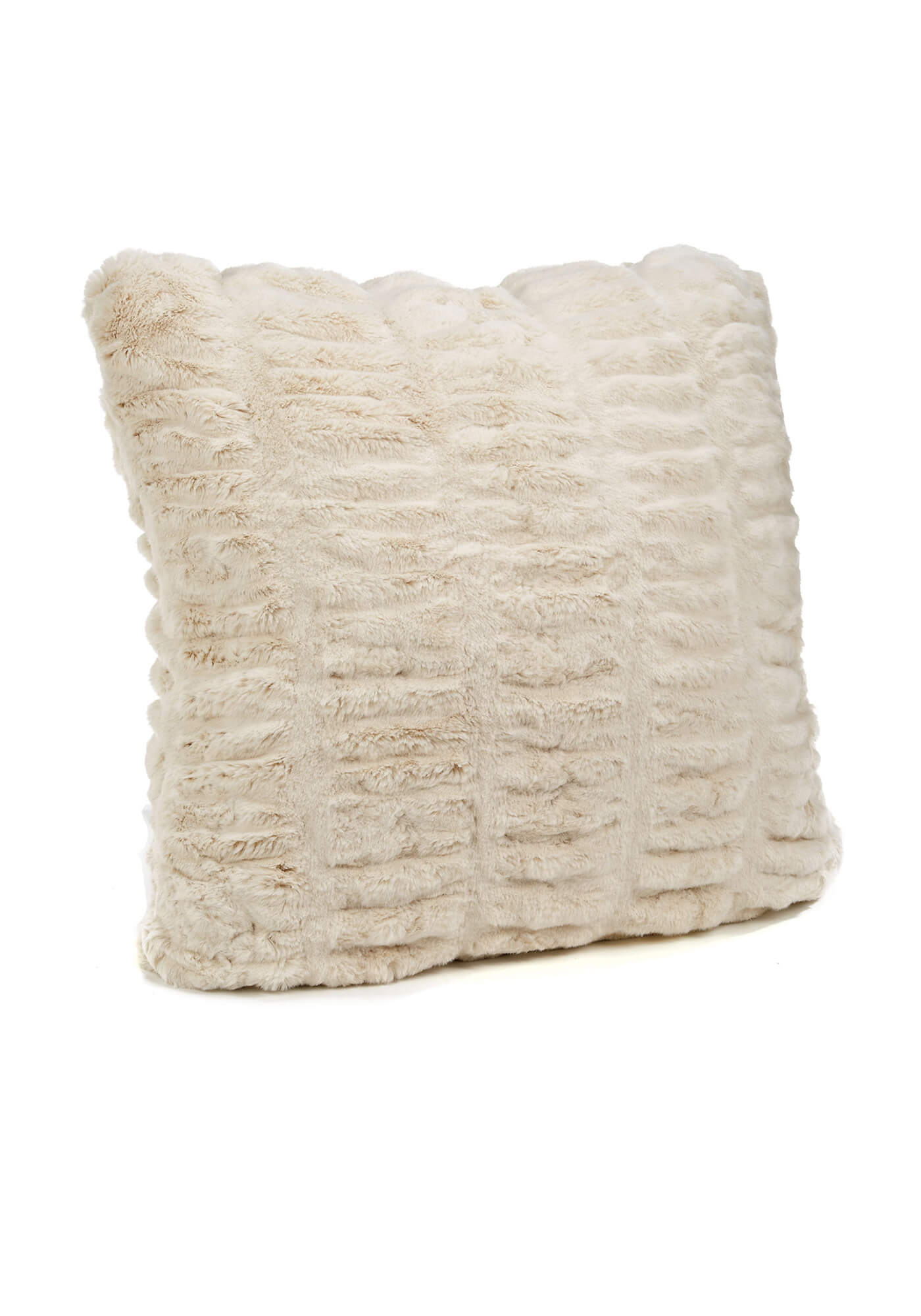 18" Couture Collection Ivory Mink Pillow