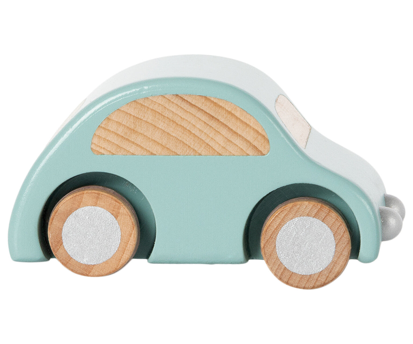 Wooden Car, Light Blue