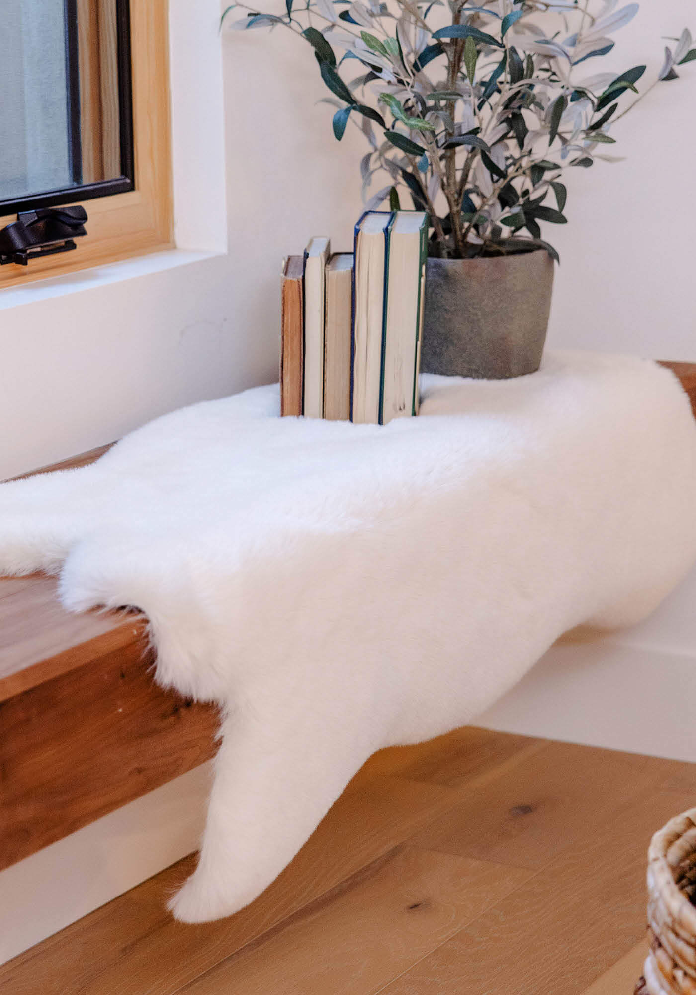 Sheepskin Chair Cover Ivory