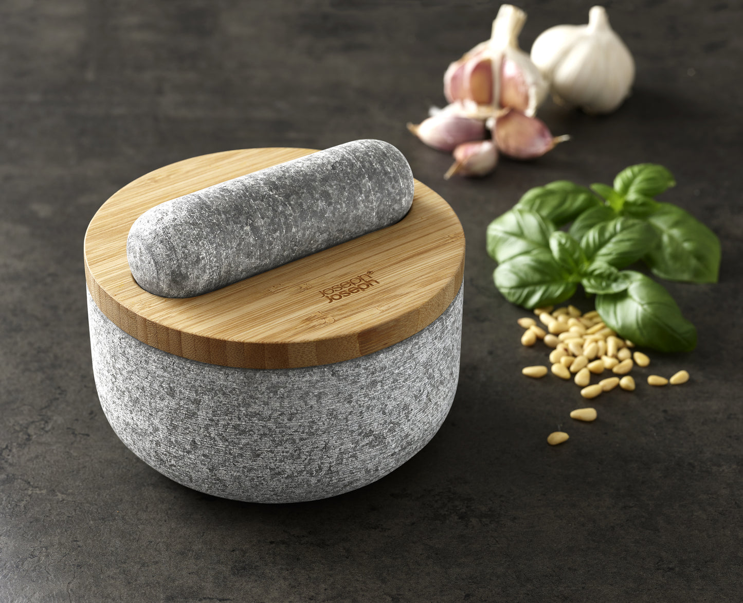 Dash™ Pestle & Mortar with Bamboo Lid