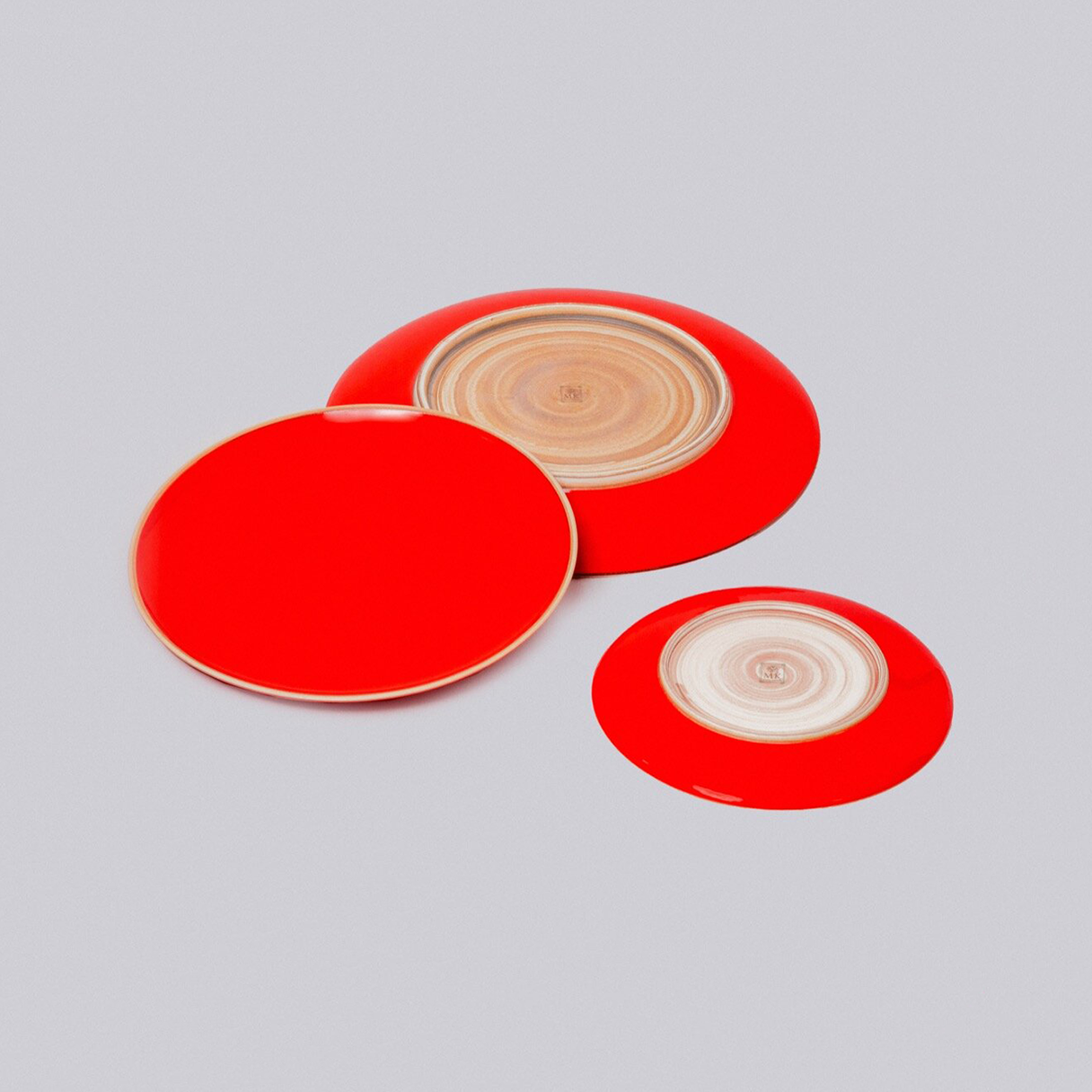HERMIT PLATE (CORAL RED)