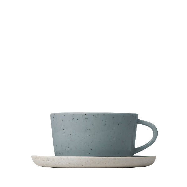SABLO Coffee Cups and Saucers Stone