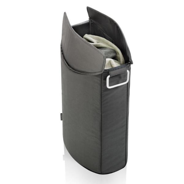 Foldable Laundry Bin - Anthracite Open