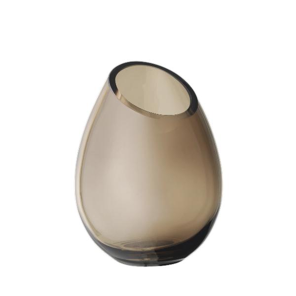 Handblown Colored Glass Vase - DROP - Small - Coffee