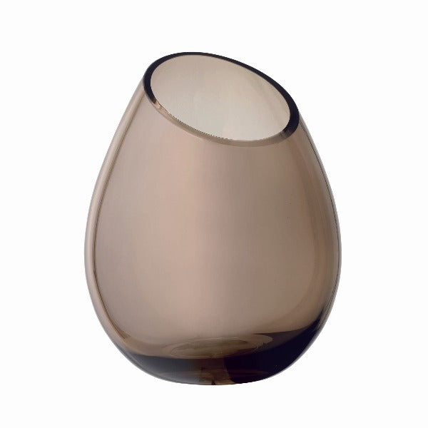 DROP Vase Large Coffee Colored Glass