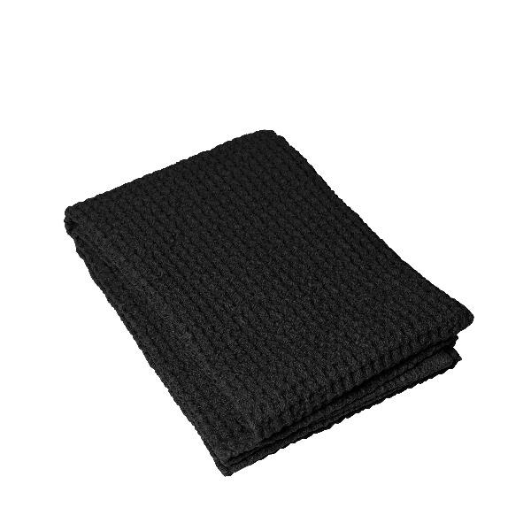 Jumbo Waffle Bath Towel Black