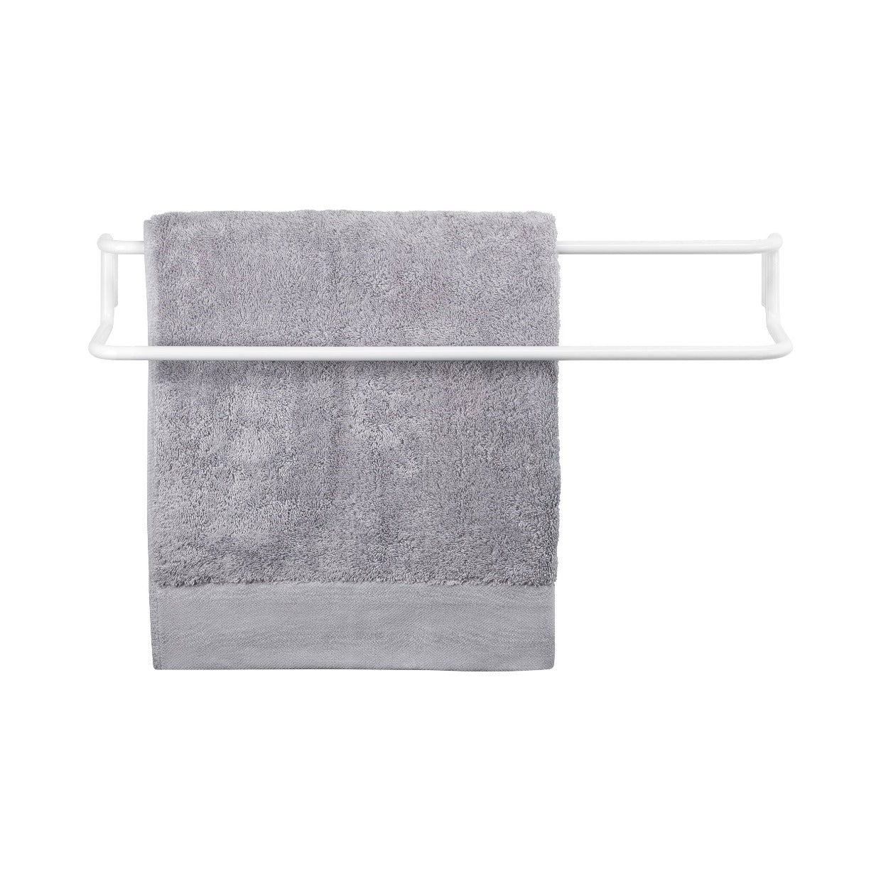 MODO Twin Towel Rail White With Towel