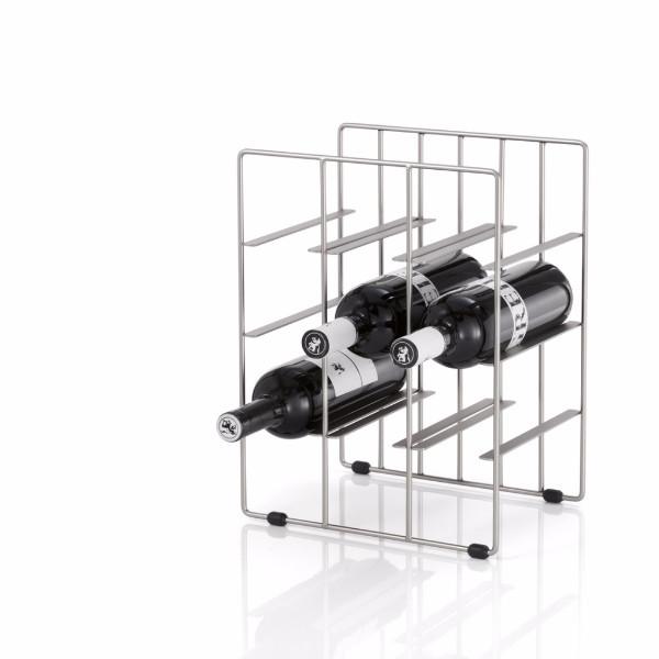Wine Rack - 9 Bottles - Nickel Plated - With Wine