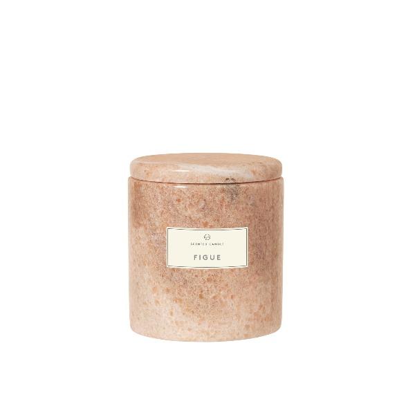 Scented Candle with Marble Container Figue