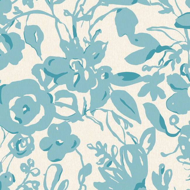 Brushstroke Floral Wallpaper