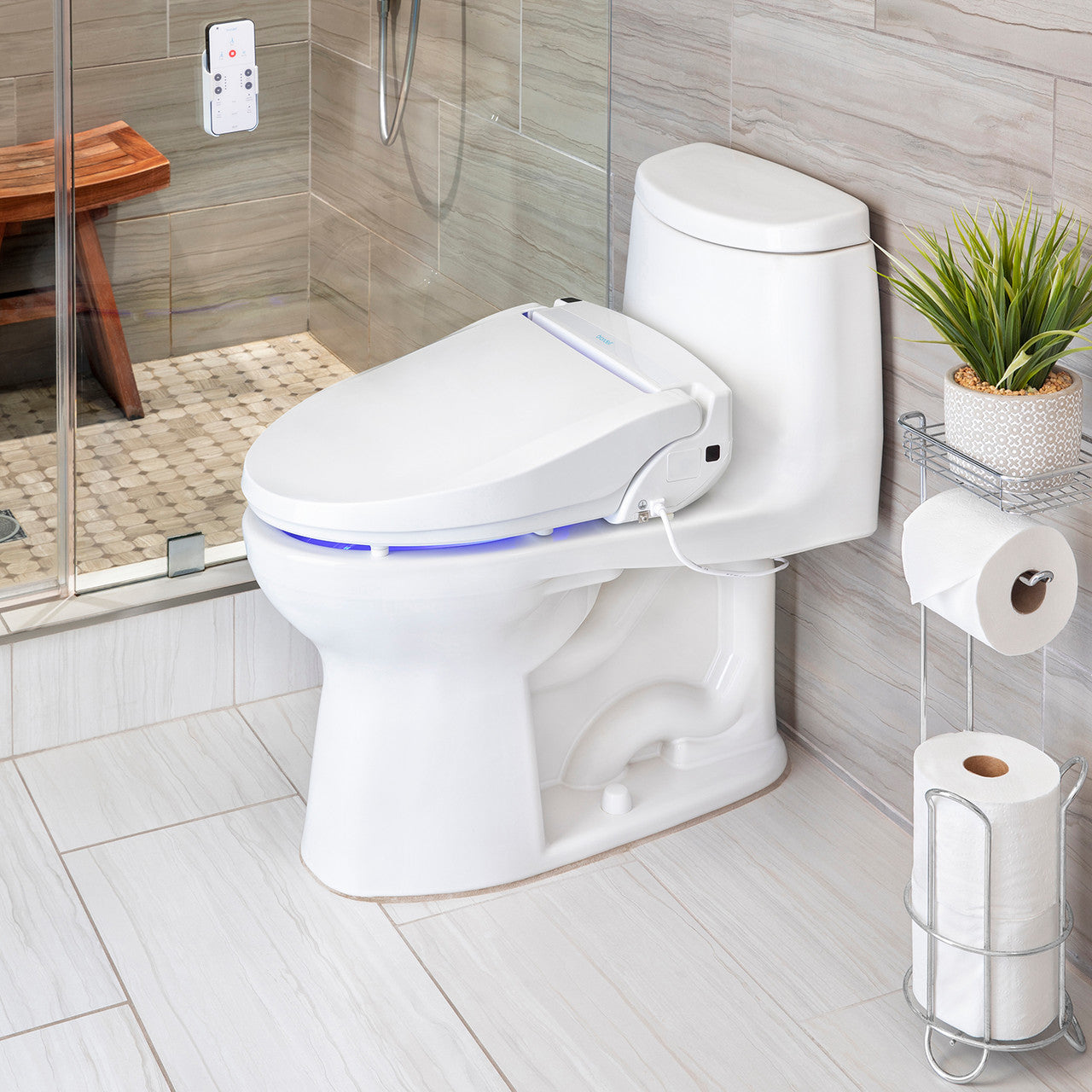 Swash Select BL97 Remote Controlled Bidet Seat, Elongated White