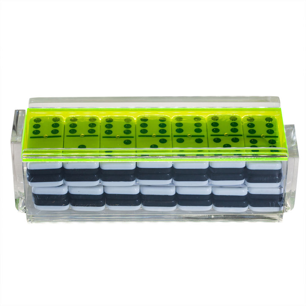 "El Tigre" Domino Set -Neon Green