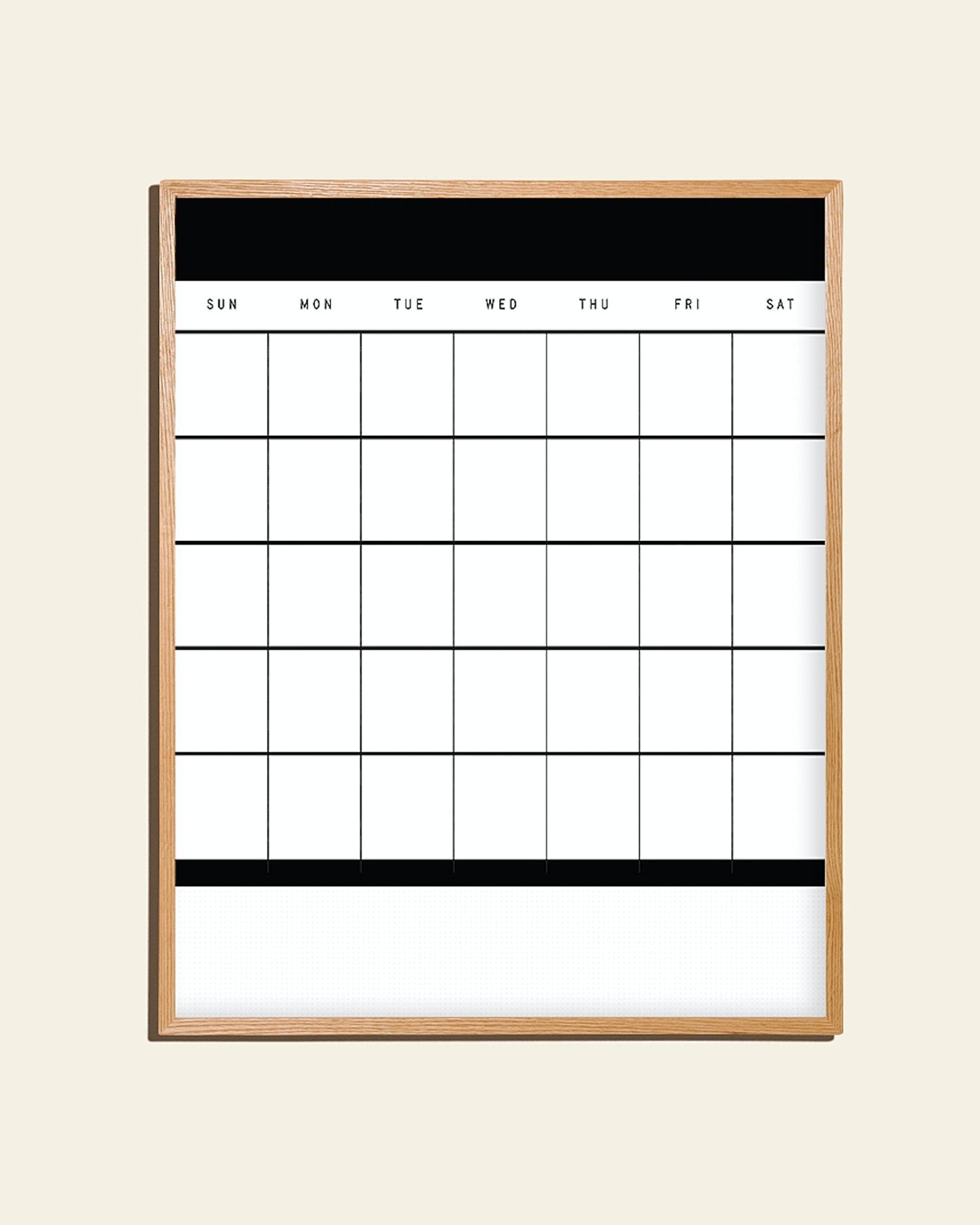 Block Monthly Calendar