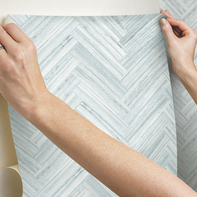 Hermosa Herringbone Premium Peel + Stick Wallpaper