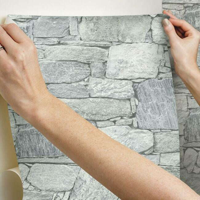 Chateau Stone Premium Peel + Stick Wallpaper