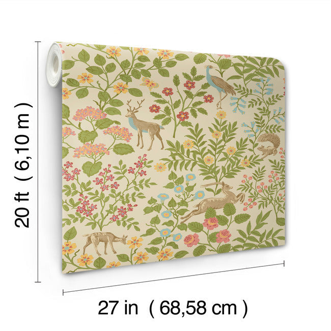 Woodland Floral Premium Peel + Stick Wallpaper