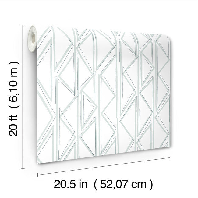 Sideways Sketch Premium Peel + Stick Wallpaper
