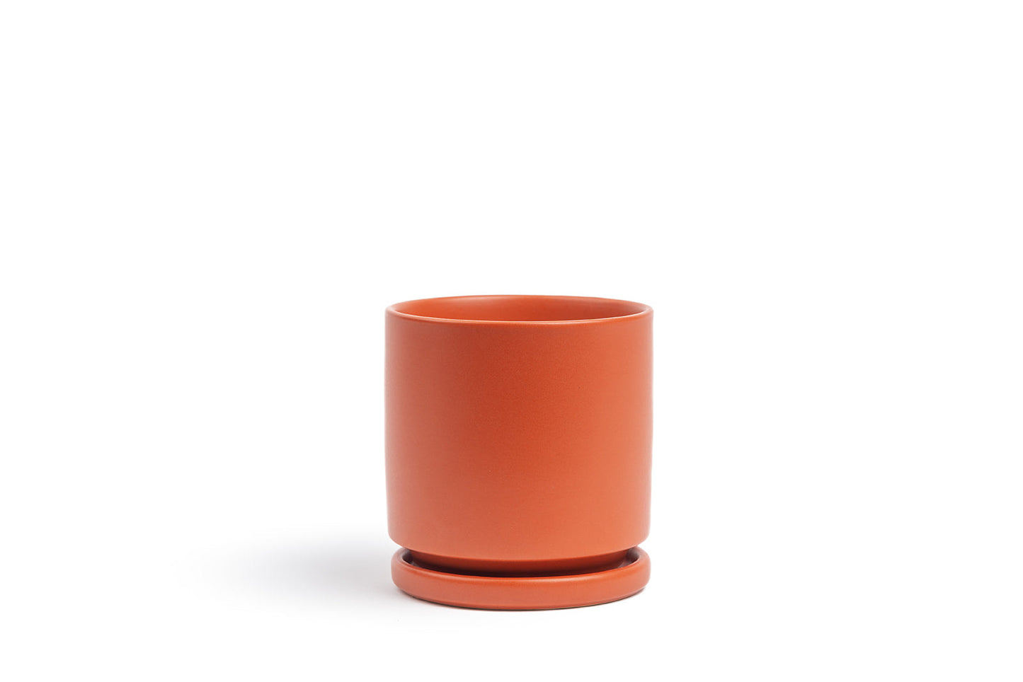 8.25" Cylinder Pot with Water Saucer