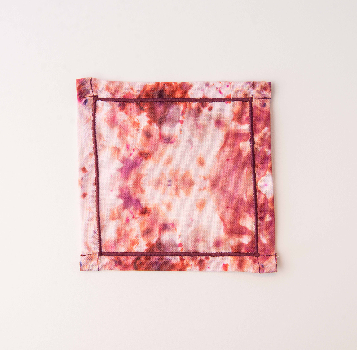 Rose Marble Cocktail Napkin