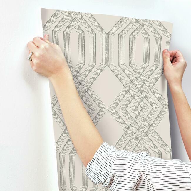Etched Lattice Wallpaper
