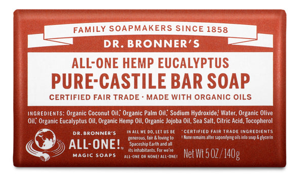 Eucalyptus Pure-Castile Bar Soap (12 Pack)