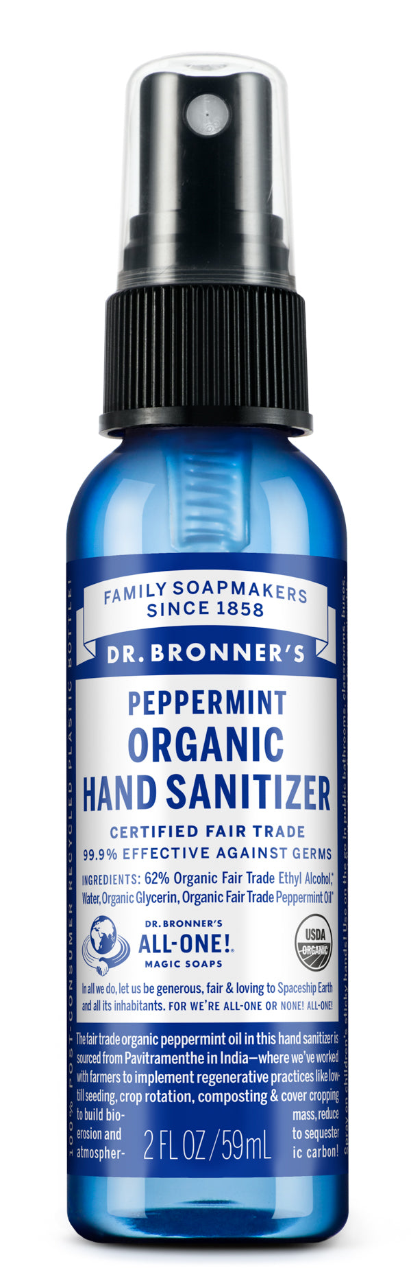 Peppermint Organic Hand Sanitizer (12 Pack)