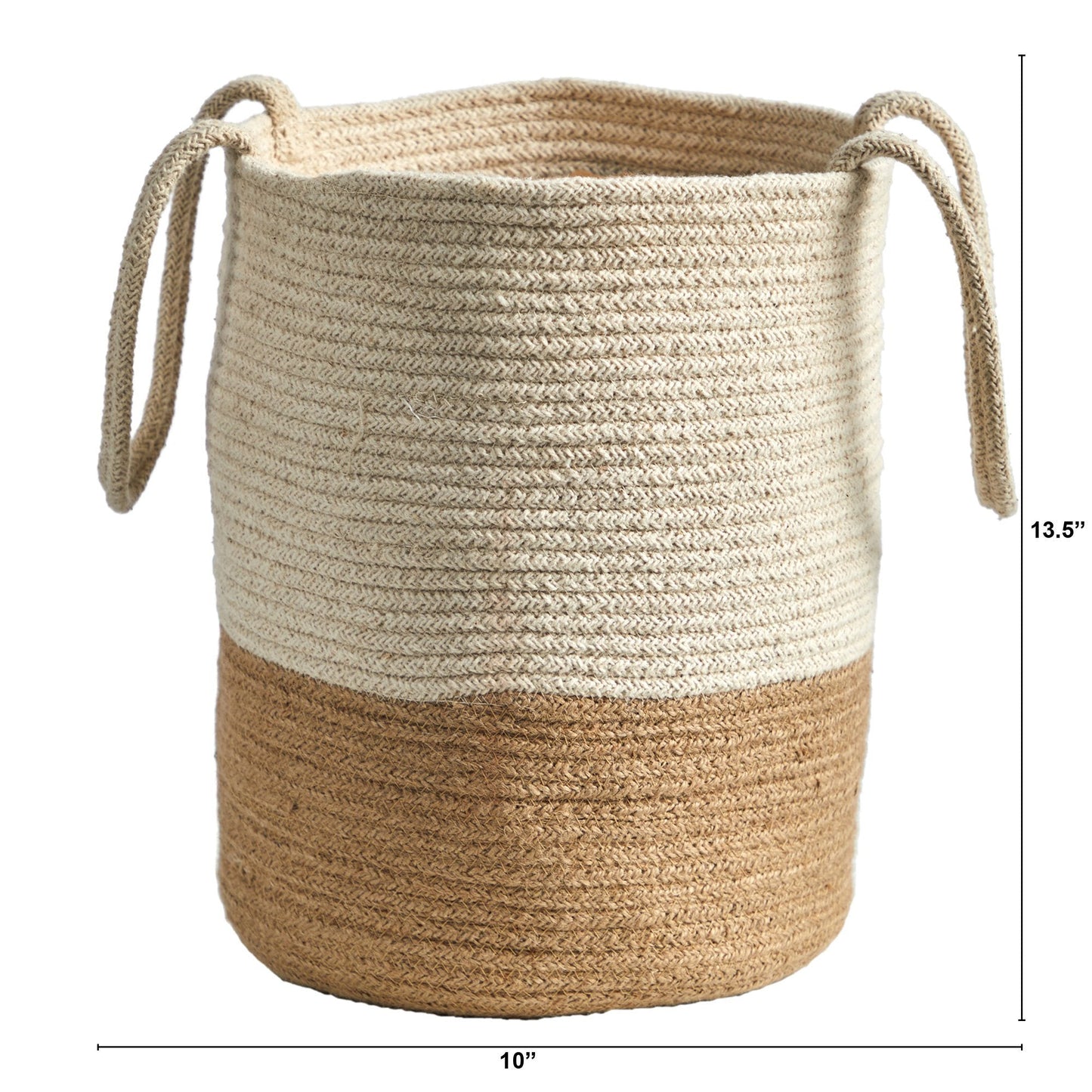 12” Handmade Natural Cotton Woven  Planter