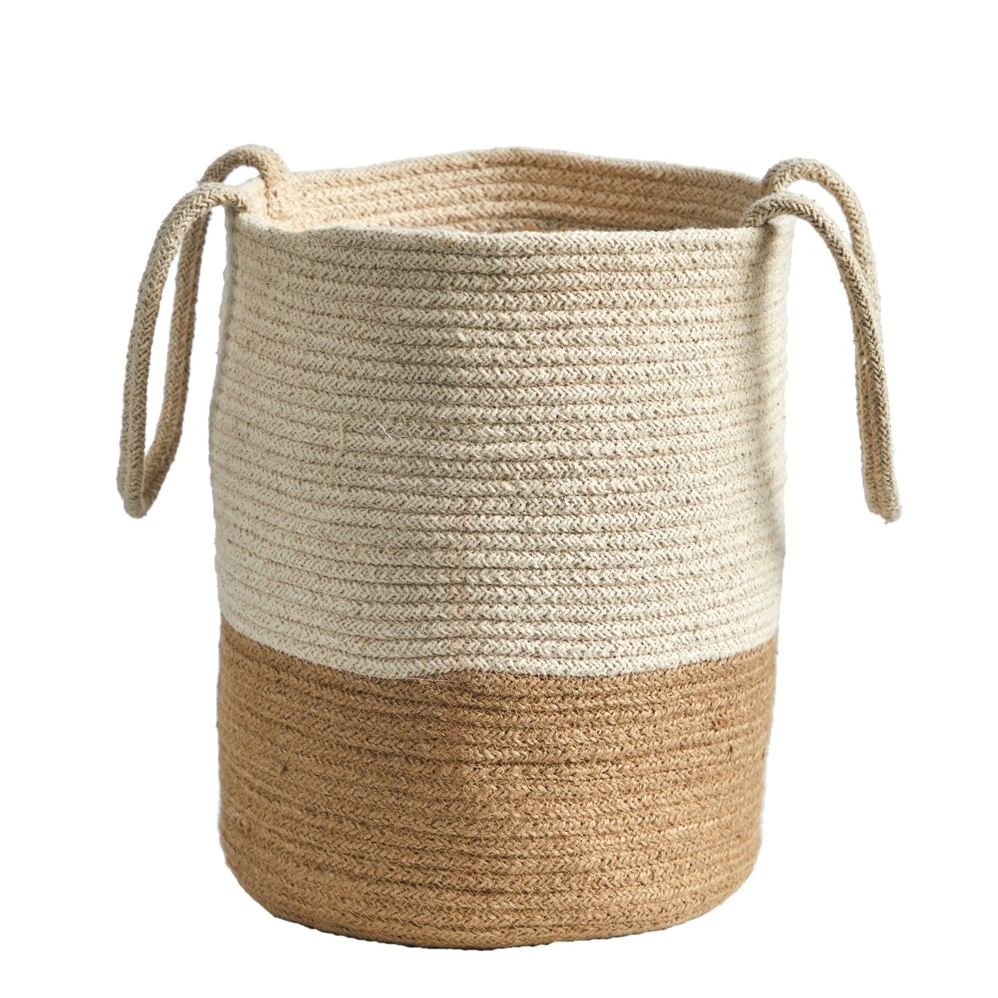 12” Handmade Natural Cotton Woven  Planter