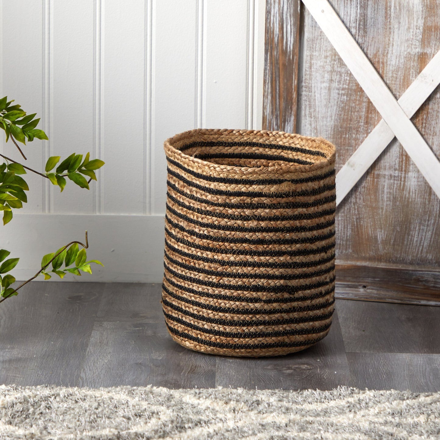 13.5” Handmade Natural Jute Planter