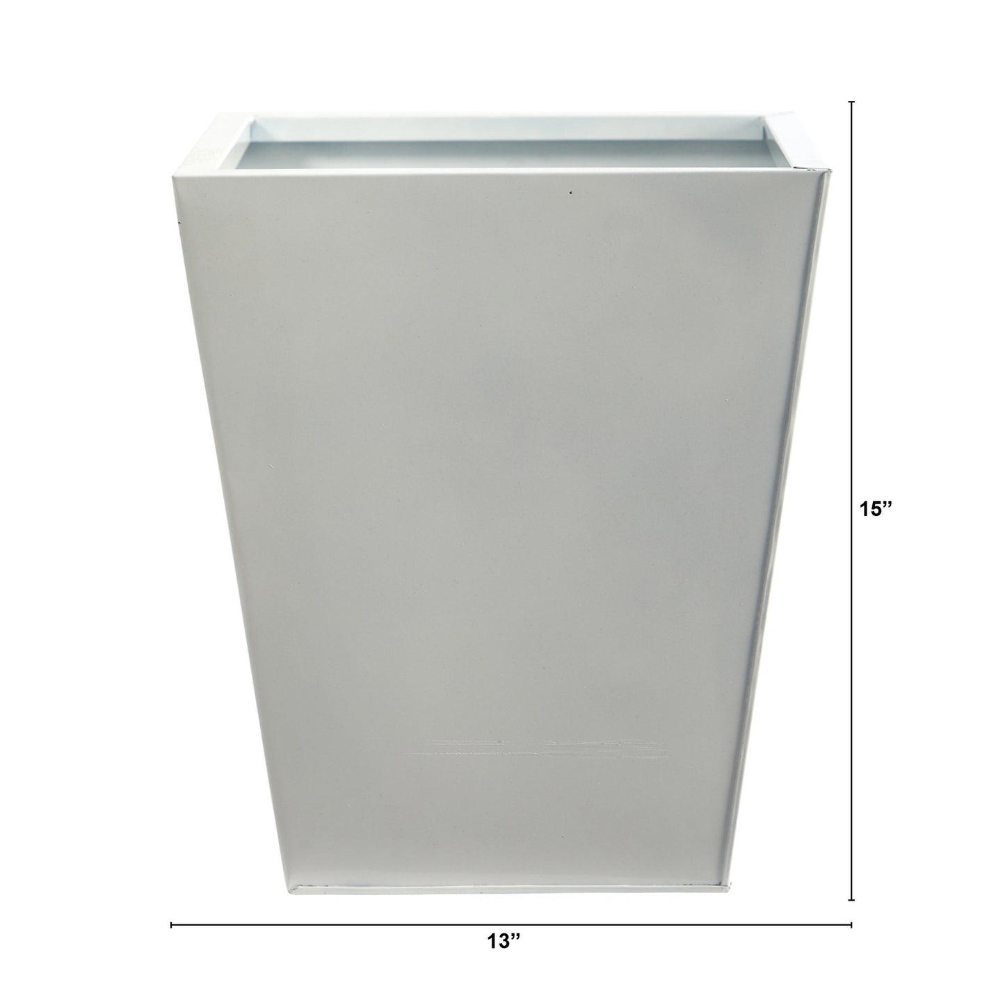 15” Classic Square Metal Planter