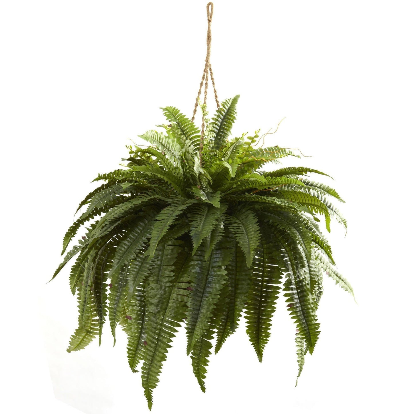 29" Artificial Double Giant Boston Fern Hanging Basket"