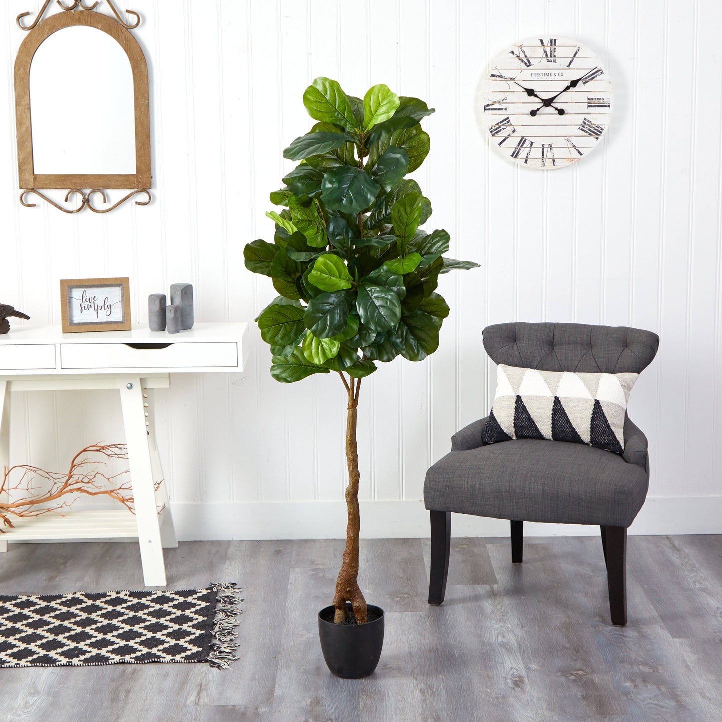 64” Fiddle Leaf Artificial Tree (Real Touch)