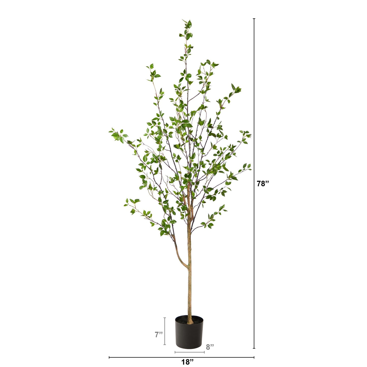 6.5’ Minimalist Citrus Artificial Tree