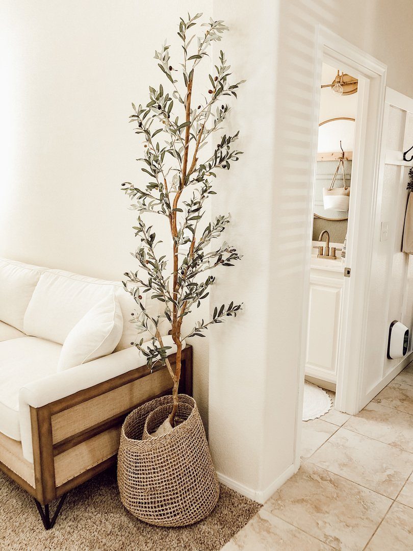 82” Artificial Olive Tree