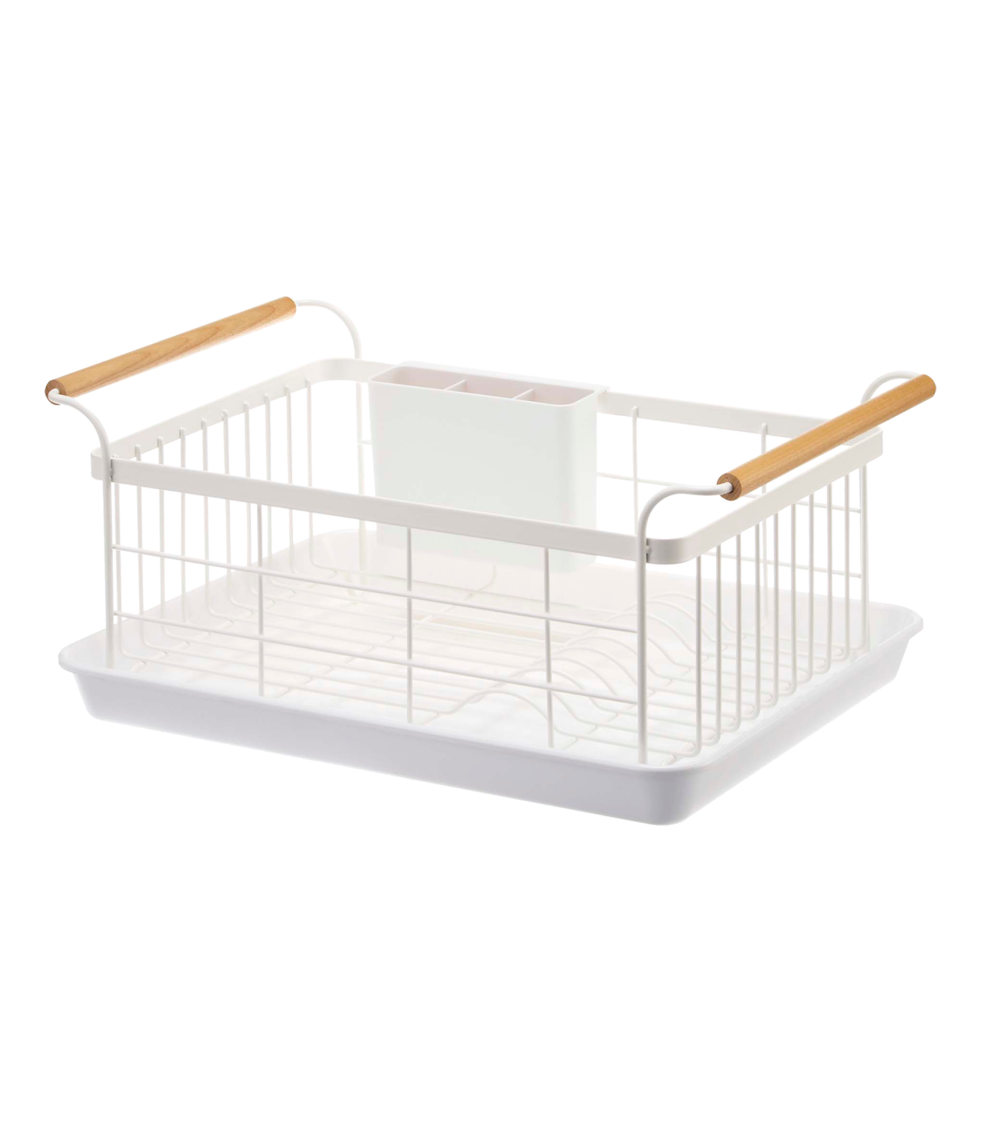 Dish Rack - Steel + Wood