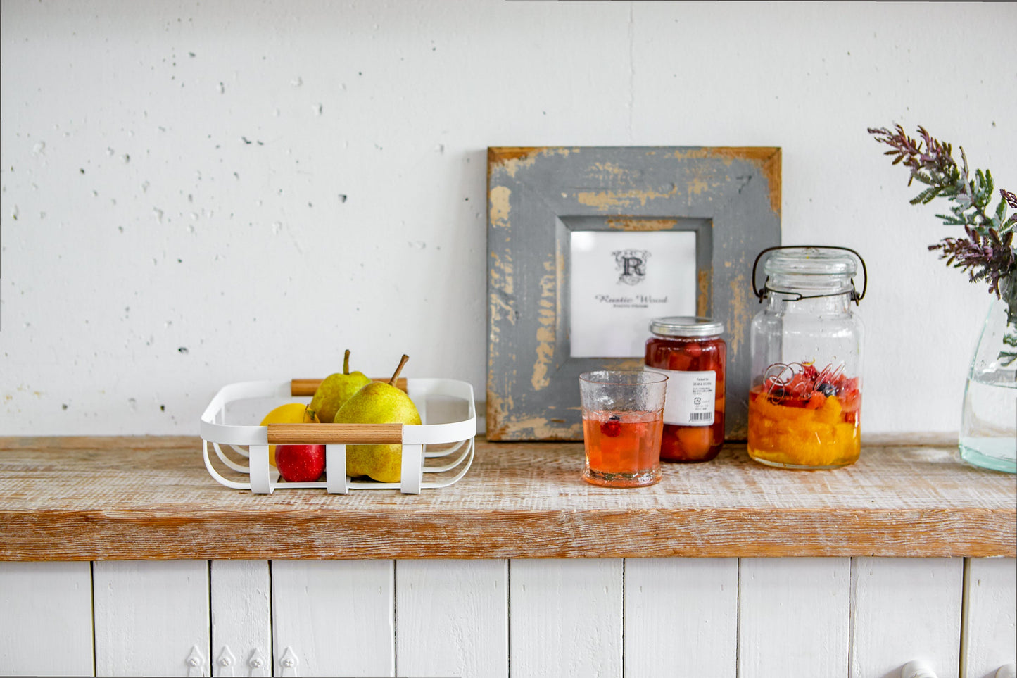 Fruit Bowl - Steel + Wood