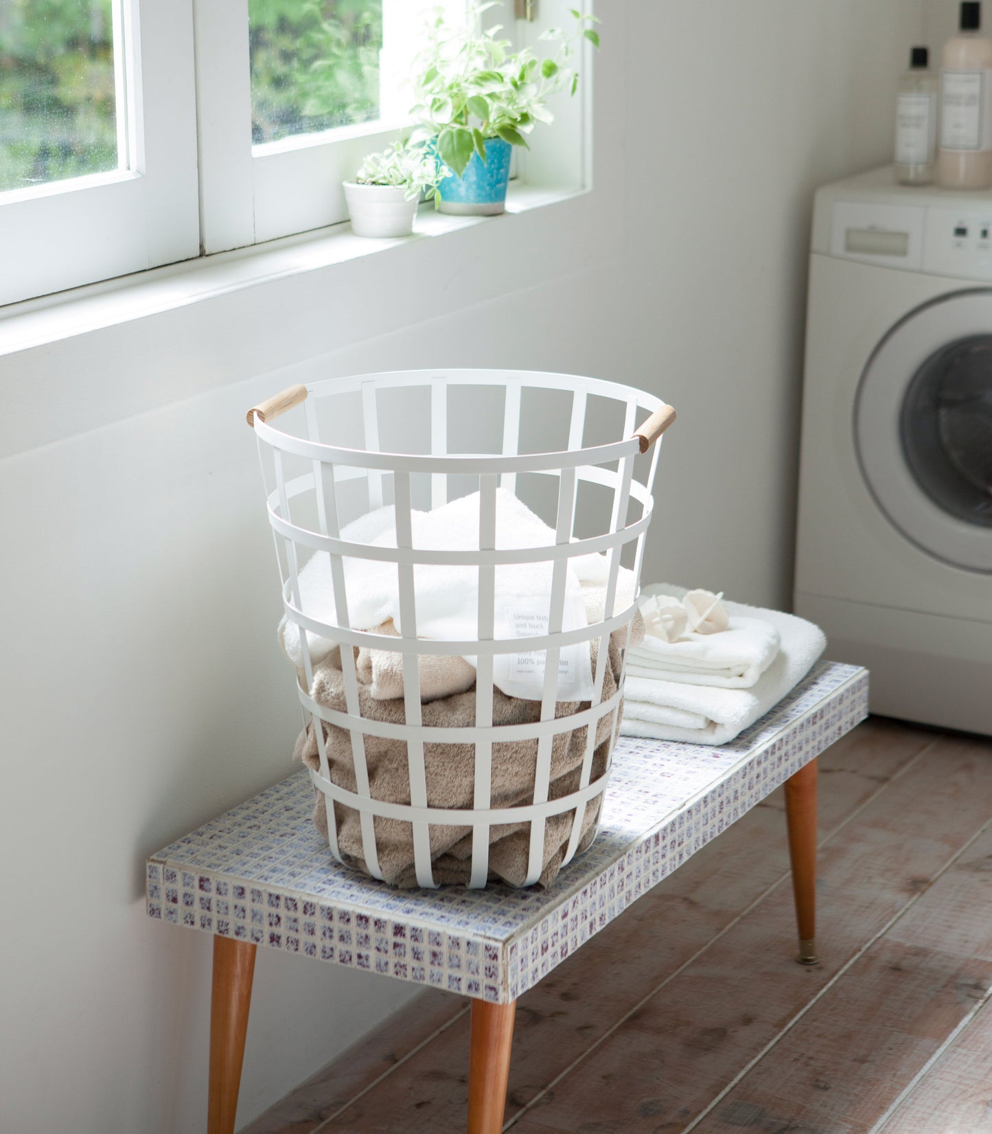 Wire Basket - Steel + Wood