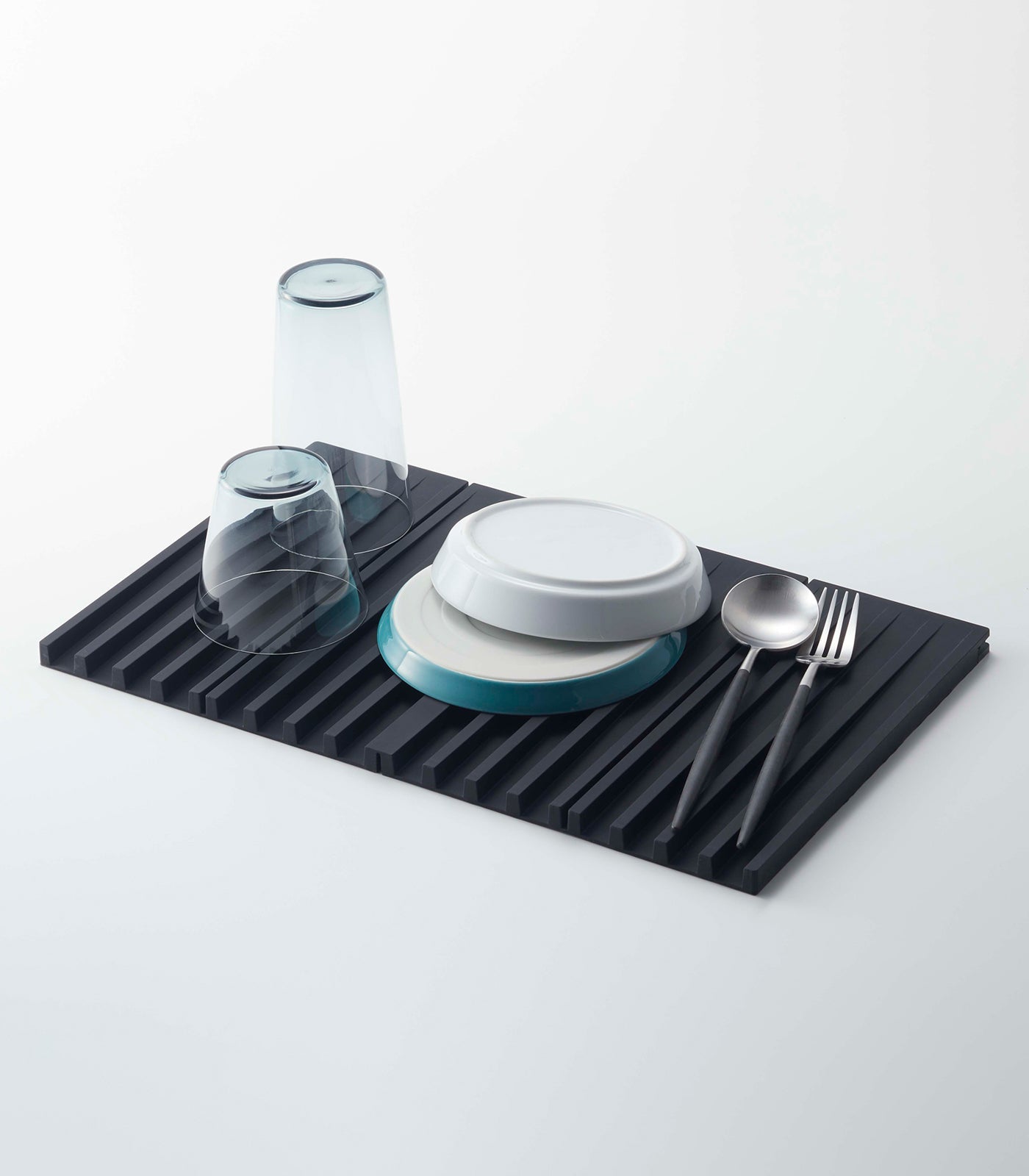 Folding Dish Drainer Mat - Silicone