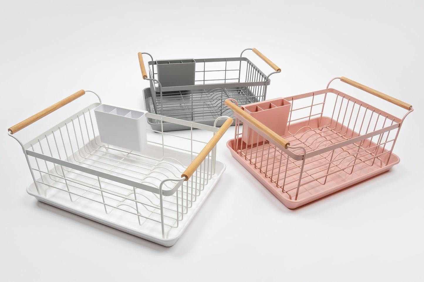 Dish Rack - Steel + Wood