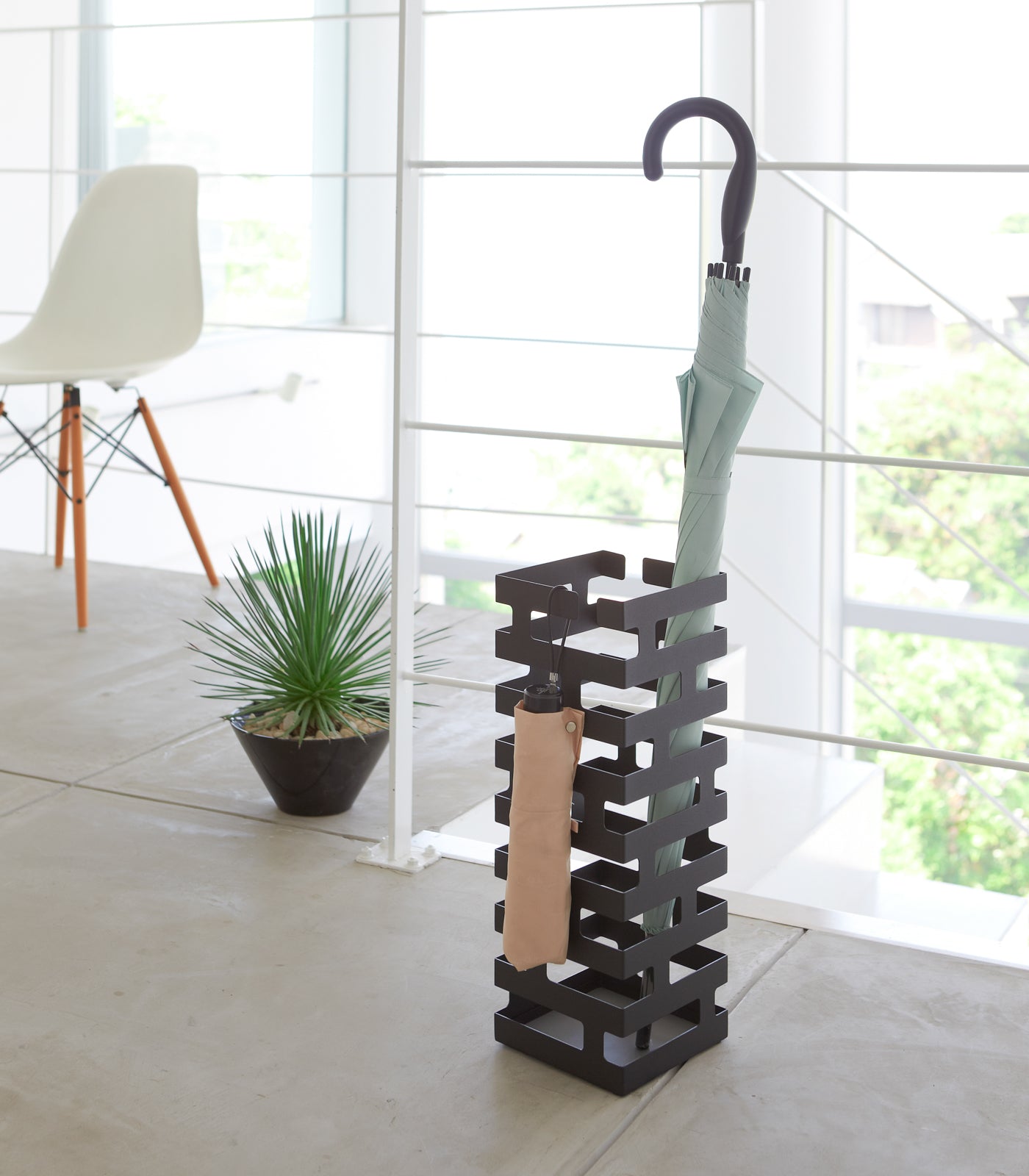 Umbrella Stand - Steel - Square