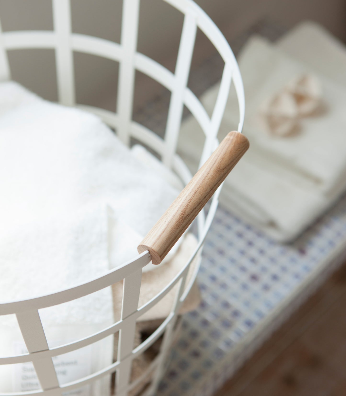 Wire Basket - Steel + Wood