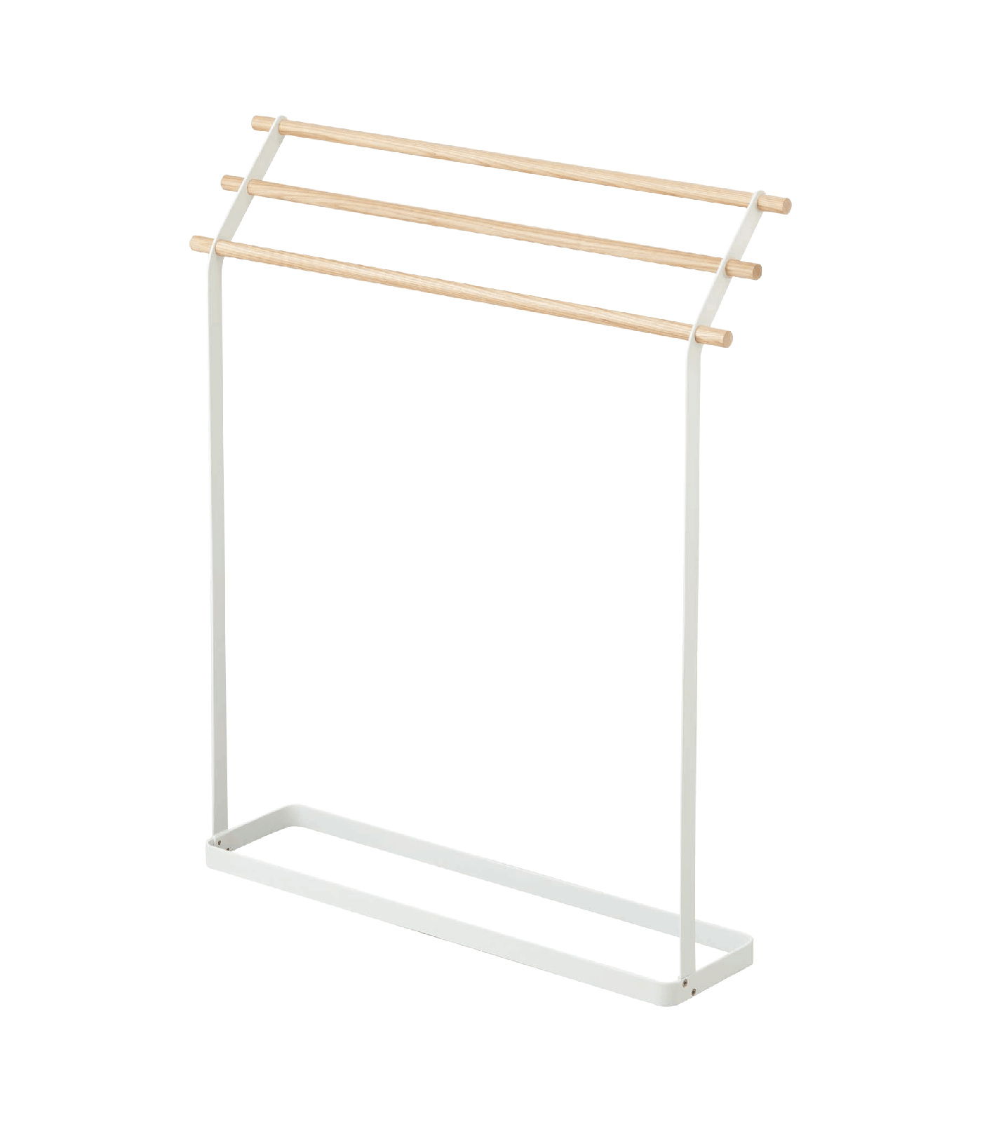 Bath Towel Rack - Steel + Wood