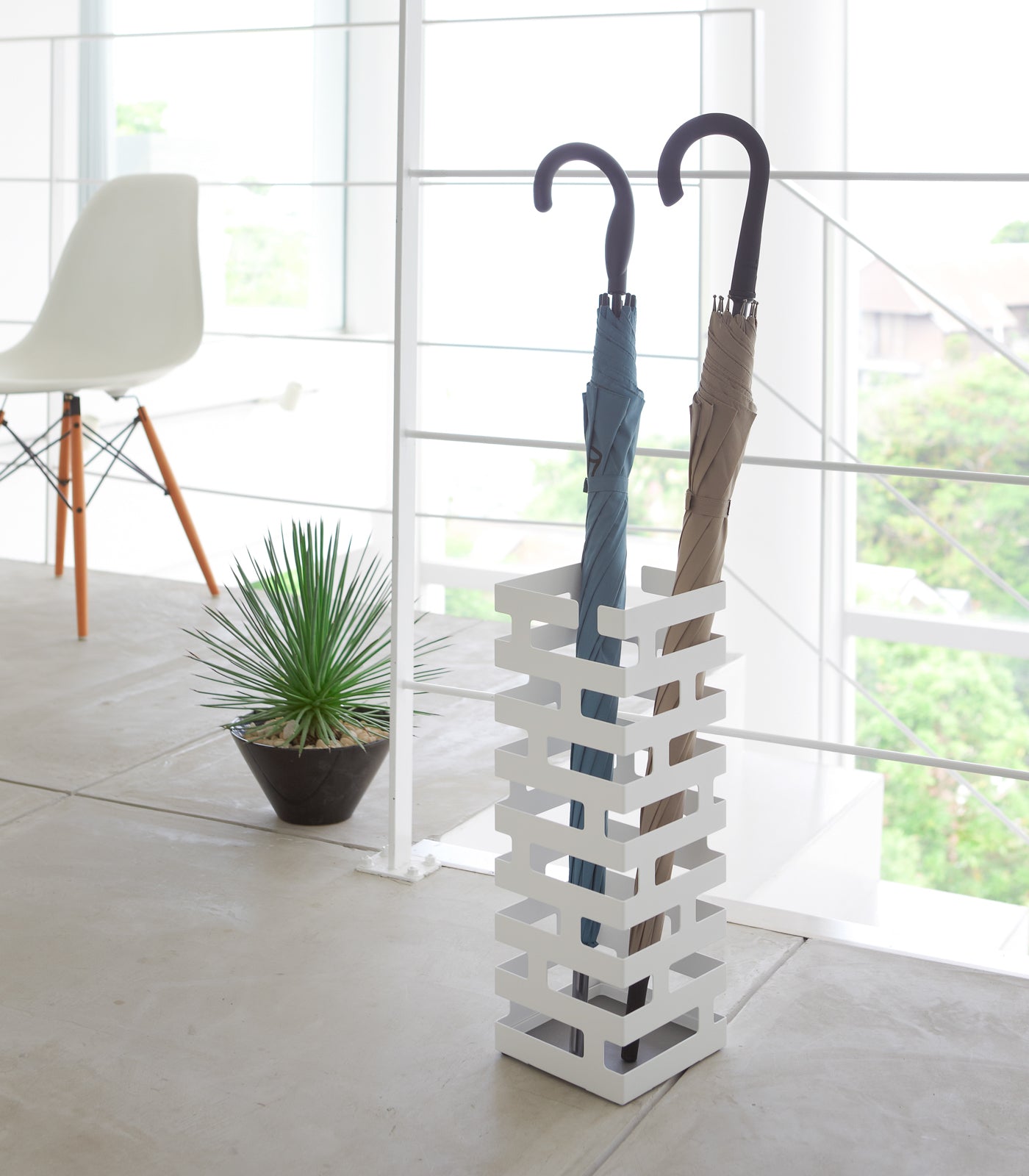 Umbrella Stand - Steel - Square