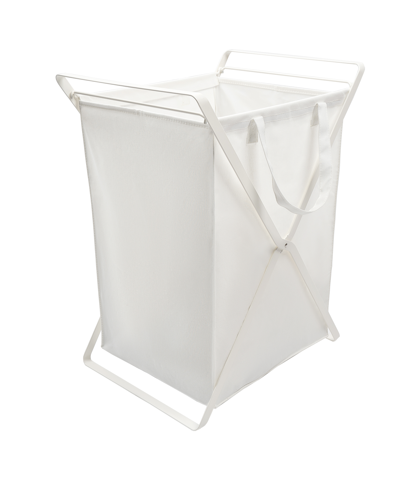 Laundry Hamper with Cotton Liner - Steel + Cotton - Large